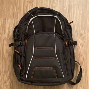 New Black backpack with multiple pockets